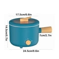 thumbnail image 2 of RKSTN Electric Cooker Hot Pot Mini Ramen Cooker Noodles Cooker Multifunctional Pot for Cooking Pasta Soup Portable Pot with Over Heating, 2 of 5