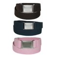 thumbnail image 1 of CTM® Kids' Elastic Stretch Belt with Magnetic Buckle (Pack of 3 Colors), 1 of 2