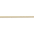 thumbnail image 2 of 14K Yellow Gold 2.5mm Semi-Solid Curb Link Chain Anklet 10 Inch, 2 of 4