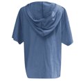 thumbnail image 2 of Mode Femme Décontractée Manches Courtes Col en V Imprimé Lettre T-Shirt Blouse, 2 of 5