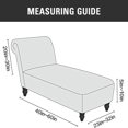 thumbnail image 2 of 2024 Velvet Armless Chaise Lounge Slipcover Stretch Sofa Slip Cover Furniture Protector, 2 of 8