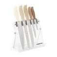 thumbnail image 1 of Farberware 6 PC Acrylic Stand Knife Set Beige Ombre, 1 of 11
