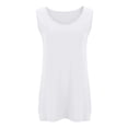 thumbnail image 4 of JGGSPWM Camisole Débardeur pour Femme à Col Rond Grande Taille Coupe Ample Décontracté Uni Blanc 4TG, 4 of 6