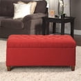 thumbnail image 3 of HomePop Ainsley Button Tufted Storage Bench, Multi, 3 of 14