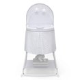 thumbnail image 3 of Delta Children Soothing Dreams Deluxe Rocking Bassinet, Grey Lattice, 3 of 9