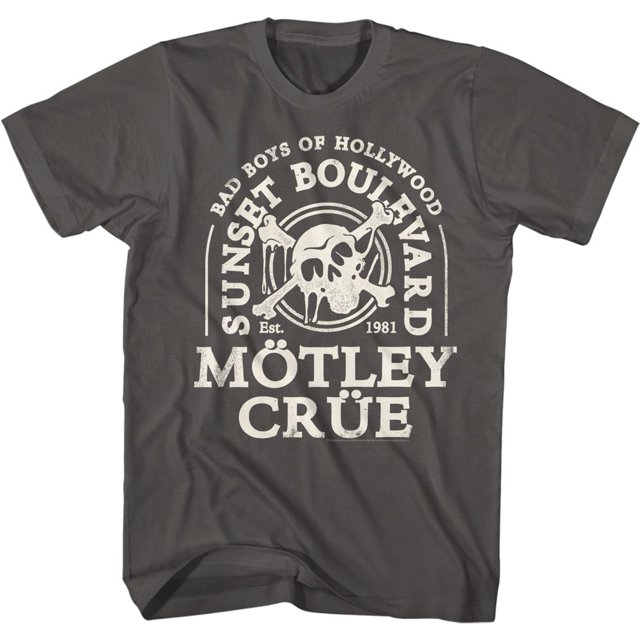 T-Shirt pour Adulte Motley Crue Drip Skull Smoke