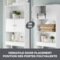 thumbnail image 4 of Support de rangement de salle de bain Zenna Home à 3 tablettes, 4 of 5