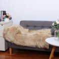 thumbnail image 2 of Unique Bargains Soft Faux Sheepskin Fur Solid Plush Area Rug Carpet Pad for Bedroom Floor Mats Rectangle, 2 of 8