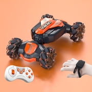 EGNMCR Car Model Hand Controlled Remote Control Car, 2.4Ghz 4WD New Gravity Gesture Sensing Remote Control Car Toys, Light Music High Speed Double Side Stunt For Kids RC vehicle