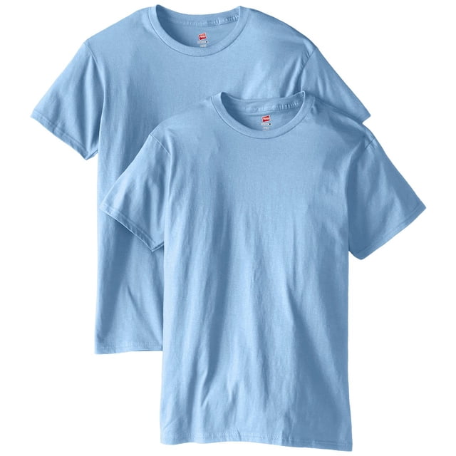 Hanes T-Shirt à Col Rond en Coton Ringspun Nano-T pour Hommes, Lot de 2