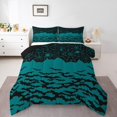 thumbnail image 1 of YST Spider Web Queen Comforter Set,Gothic Halloween Decorations Bedding Set,Navy Blue Bats Birds Duvet Set,Goth Horror Theme Bed Set,Reversible Wildlife Down Comforter for Kids Boys Girls, 1 of 5