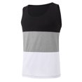 thumbnail image 4 of Débardeur pour Hommes, Débardeurs de Sport à Col Rond pour Hommes, Mode Décontractée, Chandail à Imprimé Patchwork, 4 of 4
