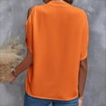thumbnail image 3 of FAIWAD Summer Tops for Women Off The Shoulder V Neck Shirts Solid Color Going Out Blouses, 3 of 3