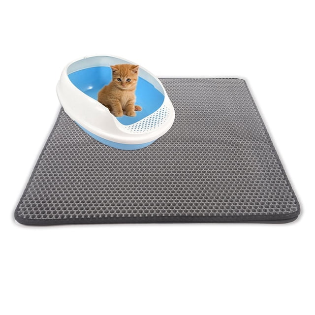Dual Layer Waterproof Honeycomb Non-Slip Cat Litter Mat Floor Pad?Pet Supply
