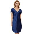 thumbnail image 4 of Robe de Nuit pour Femmes Shadowline 4503 Charming Charmeuse (Noir m), 4 of 4