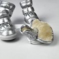 thumbnail image 4 of 4 Pièces Antidérapant Chien Mesh Boots Réfléchissant Chiot Chaussures Respirant Doux Semelle Chien Protecteurs de Pattes Réglables Anti-Dérapant Bottes d'Animaux de Compagnie en Plein Air pour les Petits et Moyens Animaux, 4 of 6