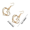 thumbnail image 3 of Ovzne Peach Heart Shaped Necklace Earring Set On Clearance, 3 of 8