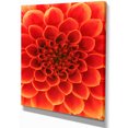 thumbnail image 2 of Orange Abstract Floral Design - Floral Canvas Art Print, 2 of 3