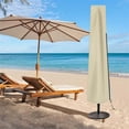 thumbnail image 4 of Housse de Parasol de Patio Imperméable et Robuste avec Fermeture Éclair pour Parasols de Marché Extérieurs de 9 Pi à 12 Pi, 4 of 9