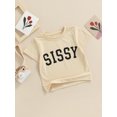 thumbnail image 3 of Kmbangi Enfants T-shirt Tops Lettre Impression Manches Courtes Col Rond Été Respirant Tops, 3 of 9