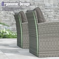 thumbnail image 2 of Gymax Set Of 4 Patio Furniture Set w/ 2 Rattan Chairs Loveseat Coffee Table Cushions, 2 of 7