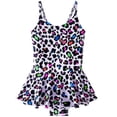 thumbnail image 1 of Birdeem Toddler Kids Baby Girls Fashion Cute Leopard Print Bikini Ruffles One-Piece Swimsuit, 1 of 9