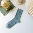 thumbnail image 2 of FhsagQ Socks Women Socks with Pantyhose Womens Socks Solid Color Socks Colorful Lightweight Cotton Athletic Socks Socks for Women Womens Socks Robe Green One Size, 2 of 3