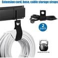 thumbnail image 4 of Tool Organizer Wall Mount Garage Storage Wall Organizer Garden Tool Storage Rack with PC fabric bag holder with Hooks with Straps use for Ski Gears Rake Shovel Yard Tool, 4 of 7