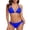 Royal Blue, variant on Women Halter Bikini String 2 Piece Triangle Swimsuit Tie Side Swimwear