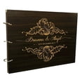 thumbnail image 1 of Handmade Wedding Guest Book Rustic Wood Wooden Engraved Advice Book Photo Album Custom Scrapbook, 1 of 5