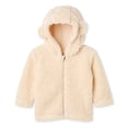 thumbnail image 1 of George Baby Girls' Plush Full Zip Hoodie, 1 of 2