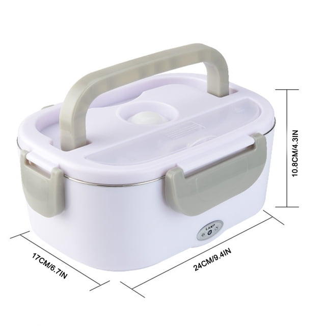 Electric Heating Lunch Box Household Stainless Steel Insulated Lunch Box, Electric Lunch Box for Office Workers Stainless Steel Lunch Box Lunch Box Stainless Steel Car Electric Lunch Box