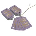 thumbnail image 3 of Inkdotpot 100 Pack Real Gold Foil Paper Tags Love Is Sweet Wedding Favor Hang Tag, 3 of 6