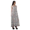thumbnail image 3 of Moomaya Tenue d'Été pour Femmes en Rayonne Imprimée Partout Robes de Soirée Grande Taille, 3 of 4