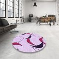 thumbnail image 4 of Ahgly Tapis Rectangulaire Lavable en Machine Orchidée Violet, 6 Pieds x 9 Pieds, 4 of 7