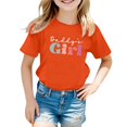 thumbnail image 1 of Pyjama Décontracté pour Enfants Motif Lettre Imprimé Multicolore Col Rond Manches Courtes Grandes Filles Soutien-Gorge Intégré Camisoles Manches Courtes Chemises Filles Manches Longues Chemise de Pâques Filles Filles Athlétiques, 1 of 4