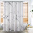thumbnail image 3 of Marble Shower Curtain Polyester Fabric Bathroom Curtain Waterproof Shower Curtains with 12 Shower Curtain Rings 3D Digital Printing, Shower Curtains for Bathtub and Shower In Bathroom, 3 of 9