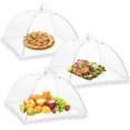 thumbnail image 1 of 3 Pack Food Covers 14 Inch Pop-Up Encrypted Mesh Plate Serving Tents, Fine Net Screen Umbrella for Outdoors, Parties, Picnics, BBQs, Reusable and Collapsible, 1 of 1