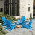 thumbnail image 2 of Chaise Adirondack Classique d'Extérieur (Ensemble de 4) en Bleu Pacifique, 2 of 8