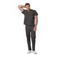 thumbnail image 2 of Adar Universal Unisex Scrub Set - Unisex V-Neck Scrub Top & Tapered Drawstring Scrub Pants, 2 of 6