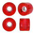 thumbnail image 1 of Blank Skateboard Wheels 59mm 82A Hi-Rebound Soft Cruiser Clear Red, 1 of 4
