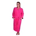 thumbnail image 1 of Puffy Cotton Adult Unisex Kimono Bath Robe Natural Soft Cotton - Hot Pink, 1 of 6