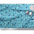 thumbnail image 3 of Soimoi Blue Modal Satin Fabric Artistic Floral Decor Fabric Printed Yard 42 Inch Wide, 3 of 3