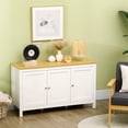 thumbnail image 2 of HOMCOM Storage Cabinet, Buffet Cabinet, Sideboard with Doors, White, 2 of 10