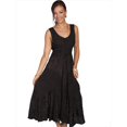 thumbnail image 1 of Honey Creek Robe Sans Manches Longueur Complète à Lacets pour Femmes 100 pour Cent Rayonne, Noir - TG, 1 of 1
