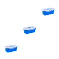 thumbnail image 4 of serony Boîte à Lunch Micro-Ondes Compacte et Pratique pour un Rangement Facile et Pratique à Transporter Pliable Est Pratique pour le Rangement Bleu Profond 1200ml 3Ensemble, 4 of 6