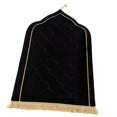 thumbnail image 3 of DOLITY Islamic Prayer Rug Home Embossing Soft Worship Kneel Thick Prayer Carpet Mat black, 3 of 9