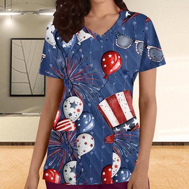 LSLJS T-Shirt Ample Décontracté pour Femme, Uni, Col Rond, Manches Courtes, Poches, Chandail à Enfiler, Hauts; Sarraus pour Femmes Grande Taille