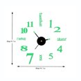 thumbnail image 3 of Dvkptbk Clocks DIY Luminous Stereo Digital Wall Clock Wall Sticker Clock Living Room Decoration Clock Home Decor on Clearance, 3 of 3