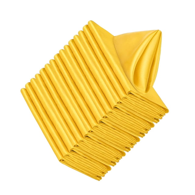 VONKY 20pcs/set Elegant And Practical Square Table Napkins Made To plify Life yellow